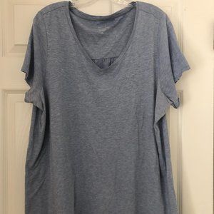 J.Jill Pima Shirred-Back Elliptical Tee
